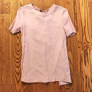 RO&DE dusty pink short sleeve shirt